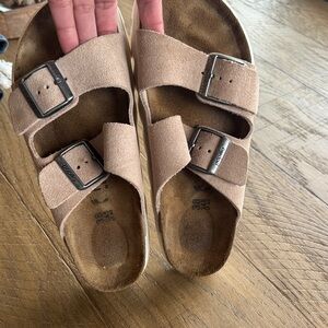 Papillio Tan Buckle Sandals